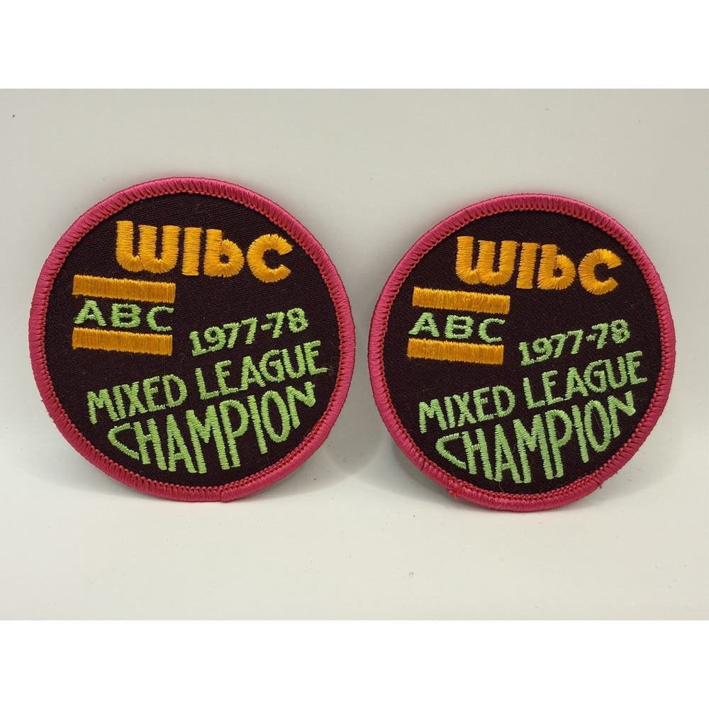 WIBC ABC Bowling Congress Mixed League Champion 1977-78 3 Inch Round Patch New